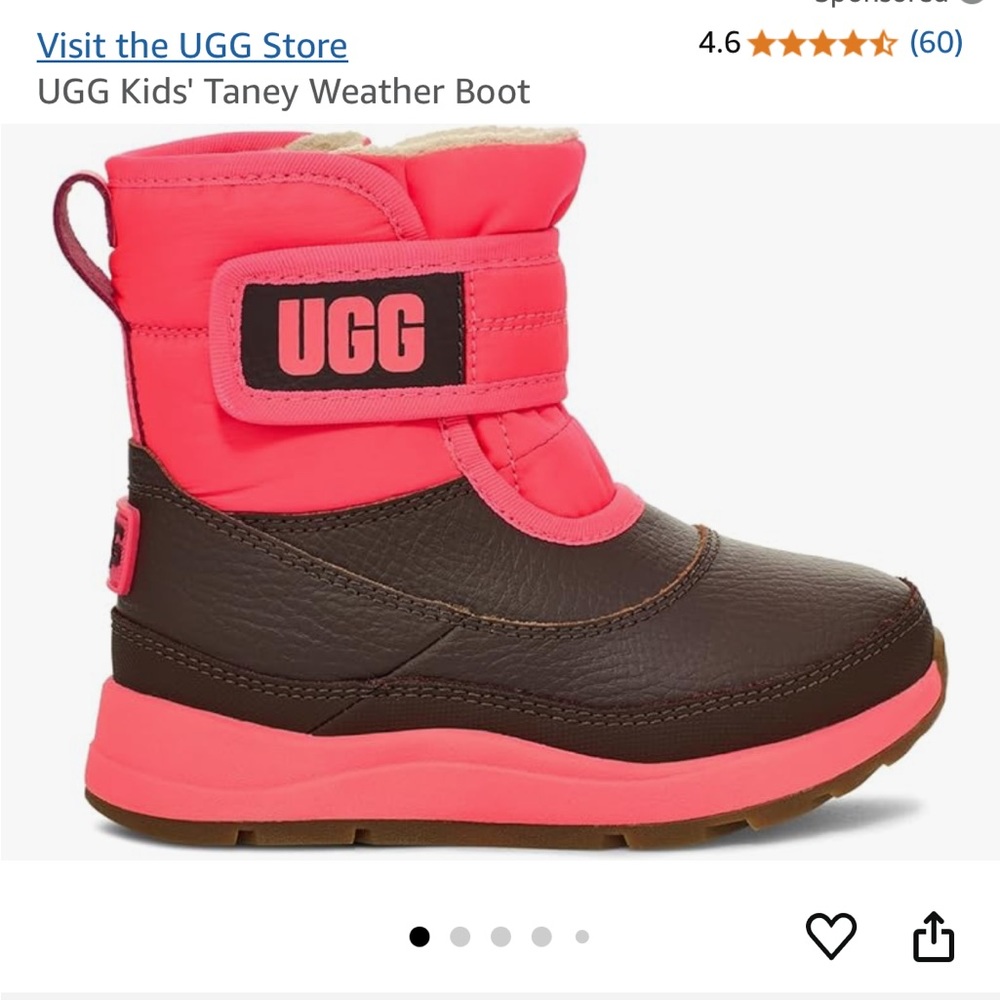 Toddler Uggs - Taney Weather - Super Coral - Size 11